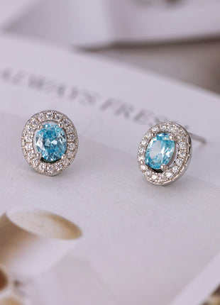 Zircon earrings