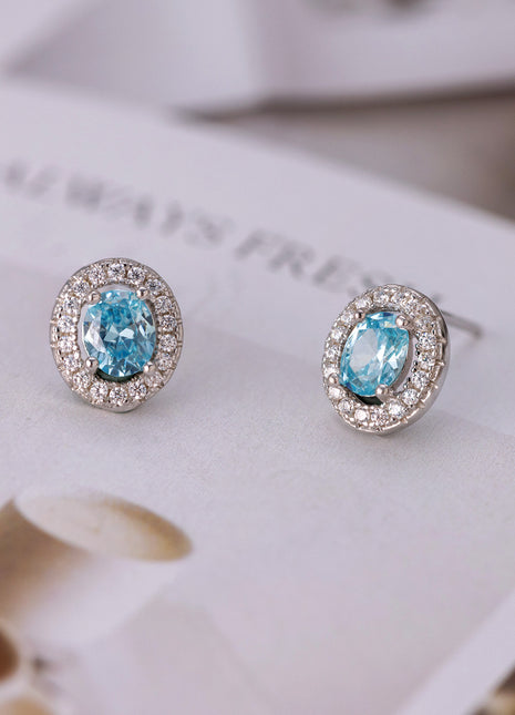 Zircon earrings