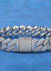 Platinum width 14mm / Bracelet 8inch length 20.32cm
