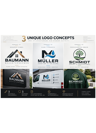 Premium Handwerker & Local Business Logo Design