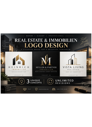 Real Estate & Immobilien Logo Design