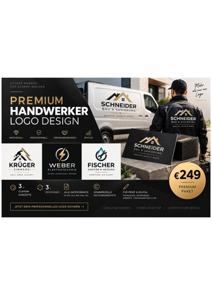 Premium Handwerker & Local Business Logo Design