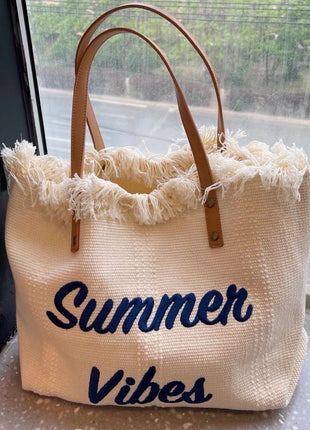 Embroidered Tote Bag