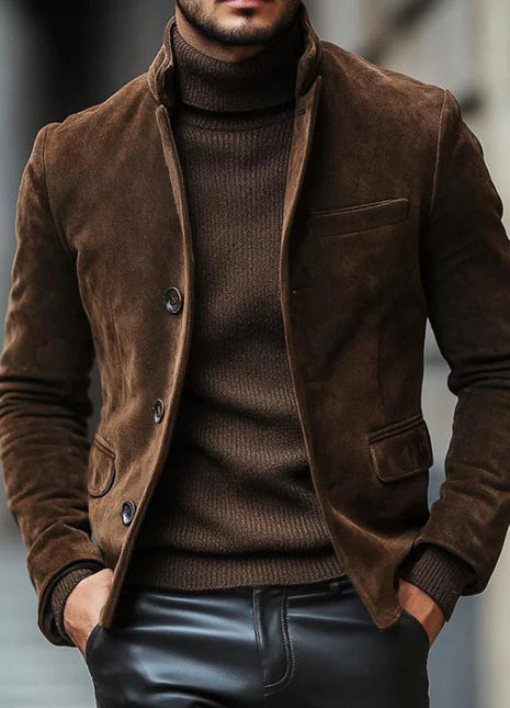 Retro Suede Work Jacket for Men
