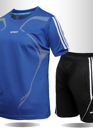 Men's Summer Sport Gym Fitness Suit Set
