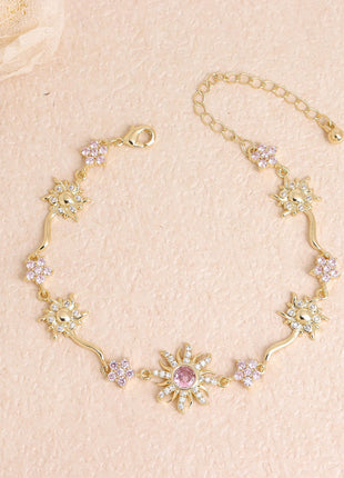 Sunflower Gold Plated Women's Bracelet
