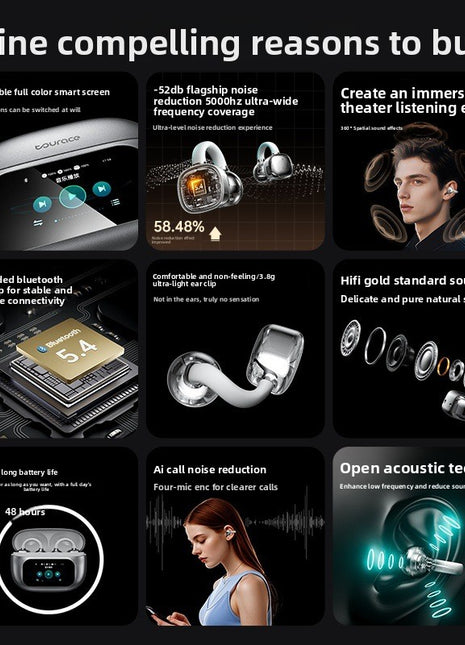 Wireless Bone Conduction Bluetooth Headphones