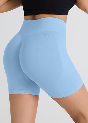 High-Waist Yoga Shorts Tummy Control Fitness Wear
