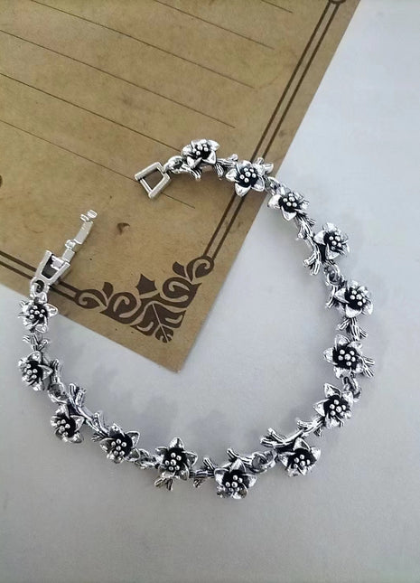 Simple Floral Rose Bracelet Vintage Design