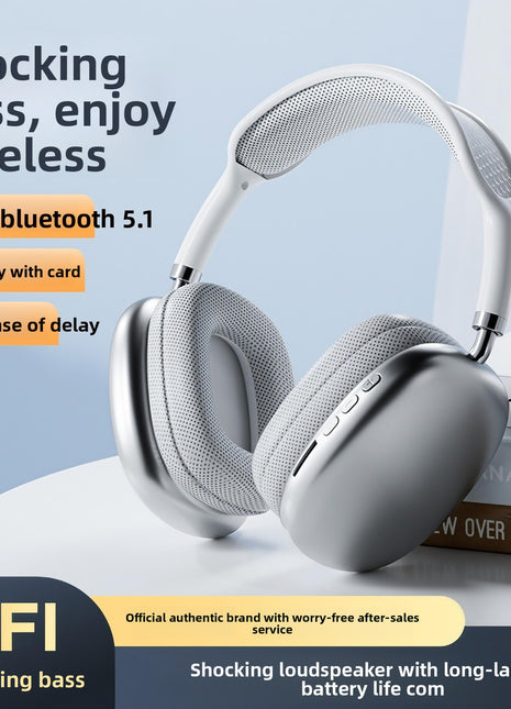 Wireless Over-Ear Headphones with Heavy Bass