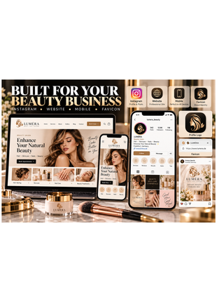 Beauty, Hair & Cosmetics Logo Design