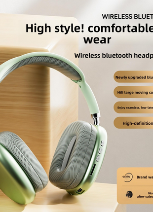 Wireless Over-Ear Headphones with Heavy Bass