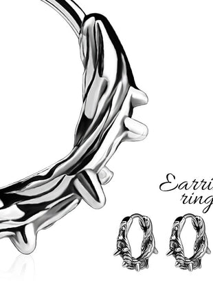 Thorn Design Geometric Earrings