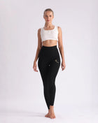 Womens High-Waisted Flocking Print Modal Leggings