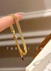 Lace strap gold adjustable