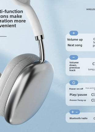 Over-ear Bluetooth headphones