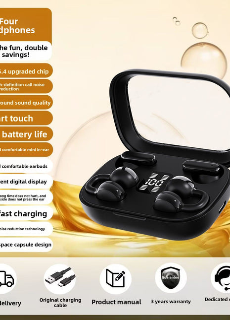 Bluetooth headset ear clip semi-in-ear