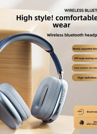 Wireless Over-Ear Headphones with Heavy Bass