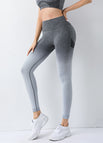 Cropped pants-gray and white / XL