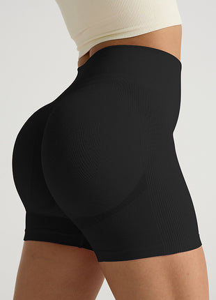 High-Waist Yoga Shorts Tummy Control Fitness Wear