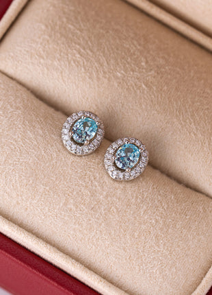 Zircon earrings