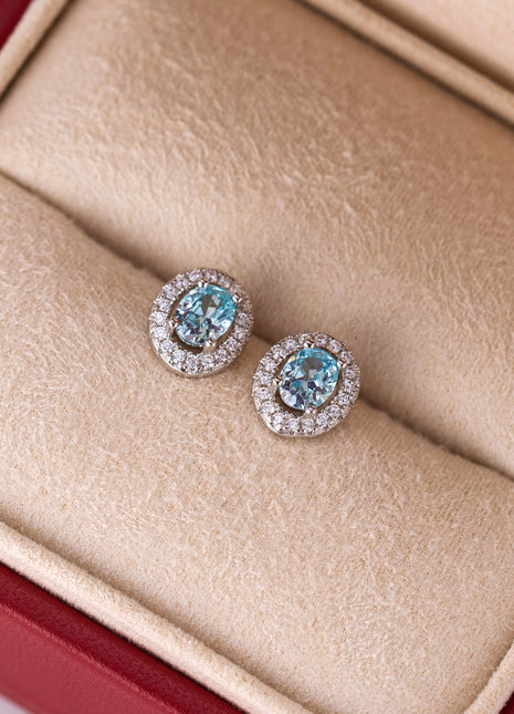 Zircon earrings