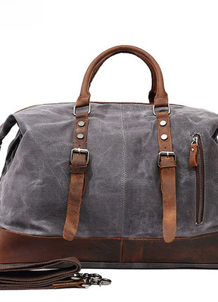 Classic Waxed Canvas Travel Shoulder Bag