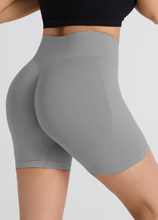 High-Waist Yoga Shorts Tummy Control Fitness Wear