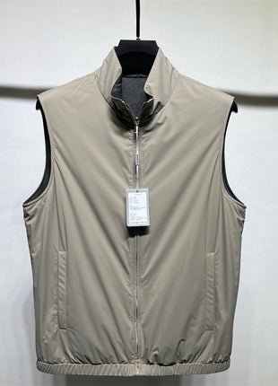 Reversible Quilted Vest for Men