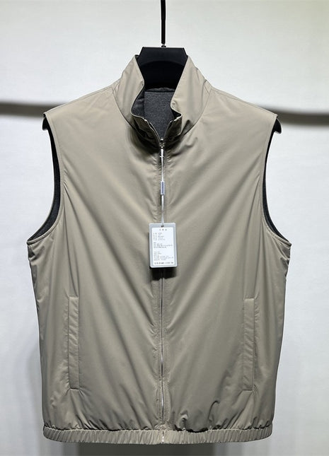Reversible Quilted Vest for Men