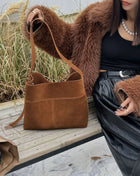 Nubuck Leather Tote Bag for Women