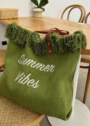 Embroidered Tote Bag