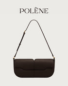 Genuine Leather Baguette Shoulder Bag